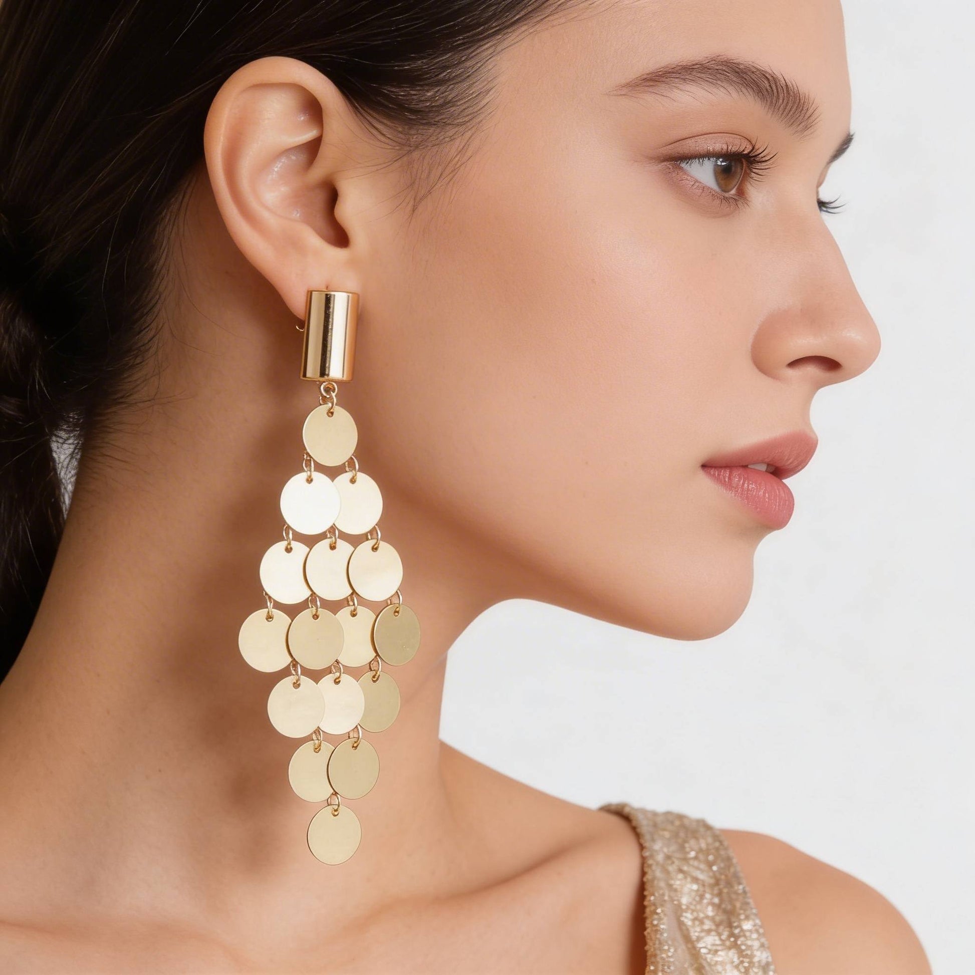 Modern Diamond Sequin Earrings - ZumBuys