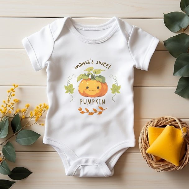 Mommas Pumpkin Infant Fine Jersey Bodysuit - ZumBuys