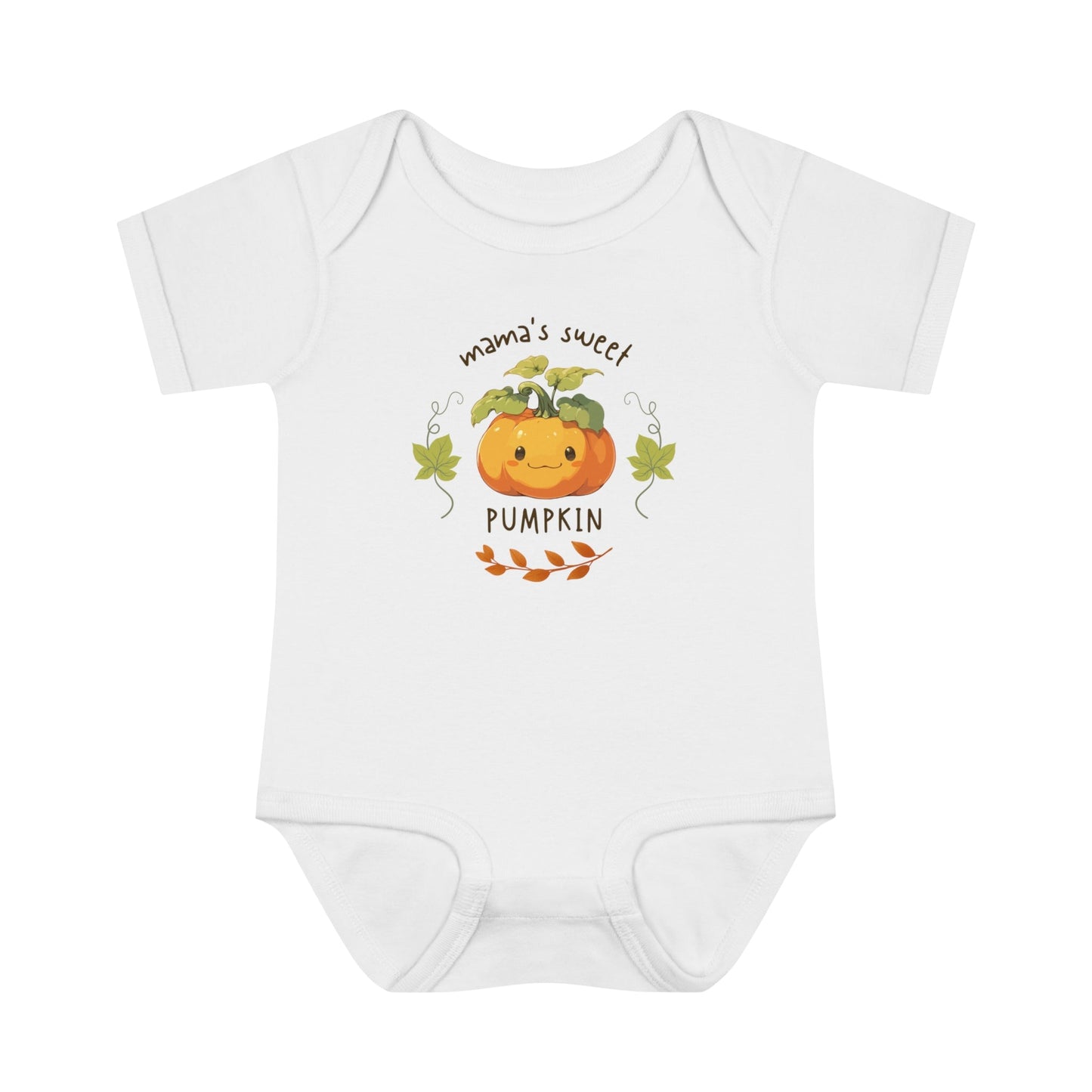 Mommas Pumpkin Infant Fine Jersey Bodysuit - ZumBuys