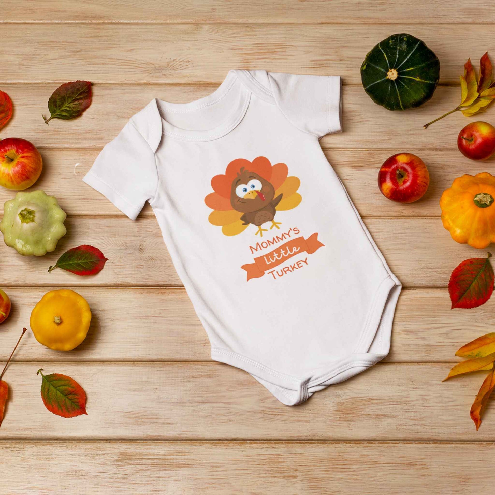 Moms Little Turkey Infant Baby Rib Bodysuit - ZumBuys