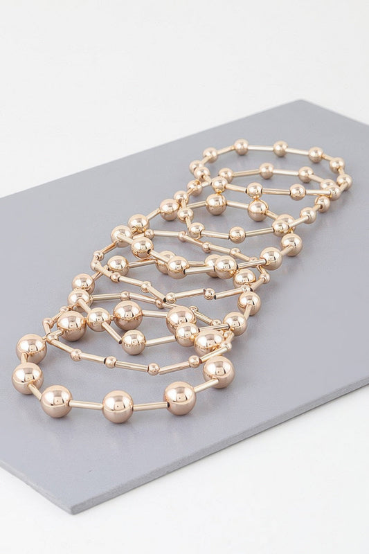 Multi Beaded Bar Bracelet - ZumBuys