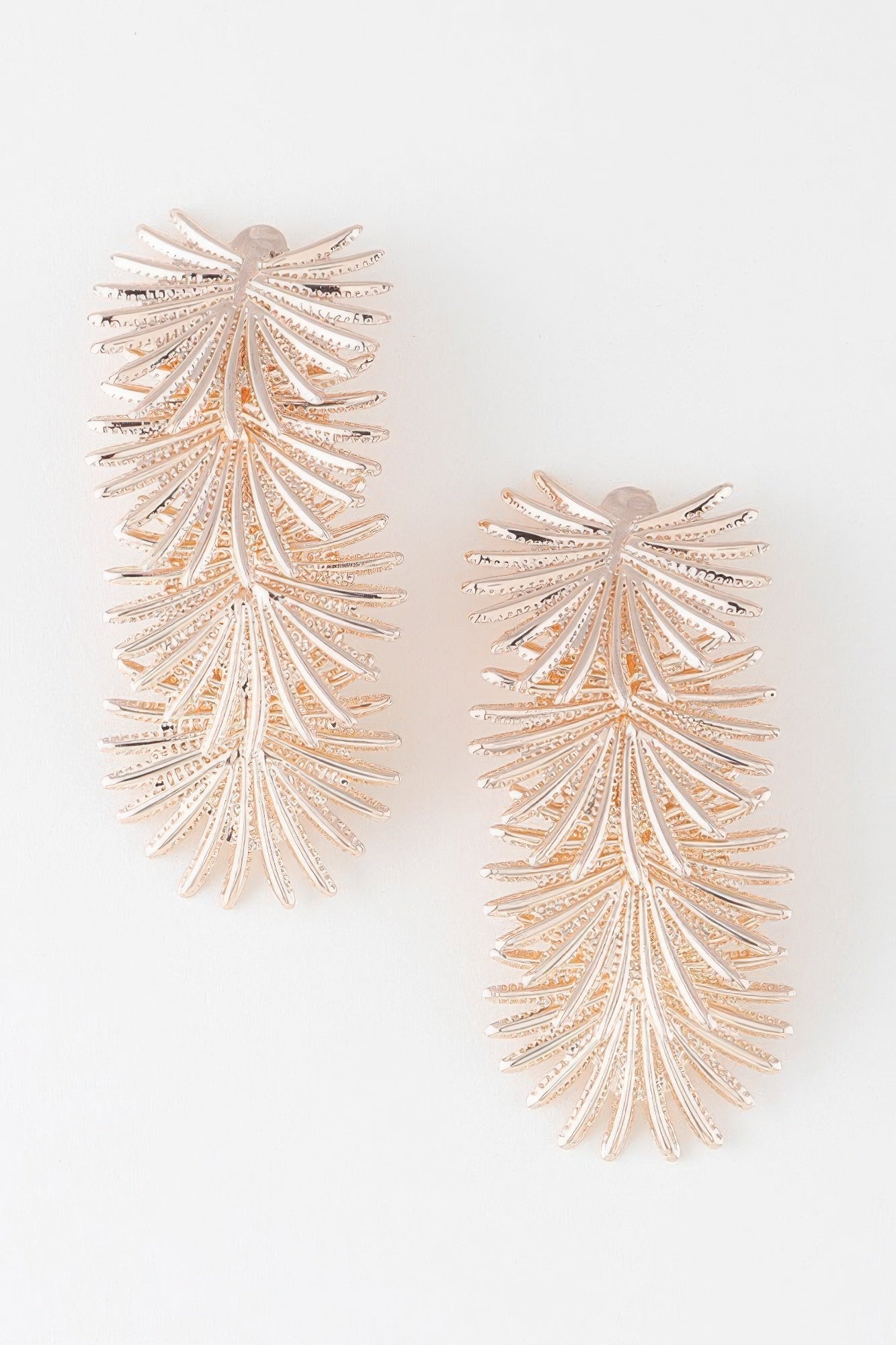 Multi Flare Leaf Drop Earrings - ZumBuys