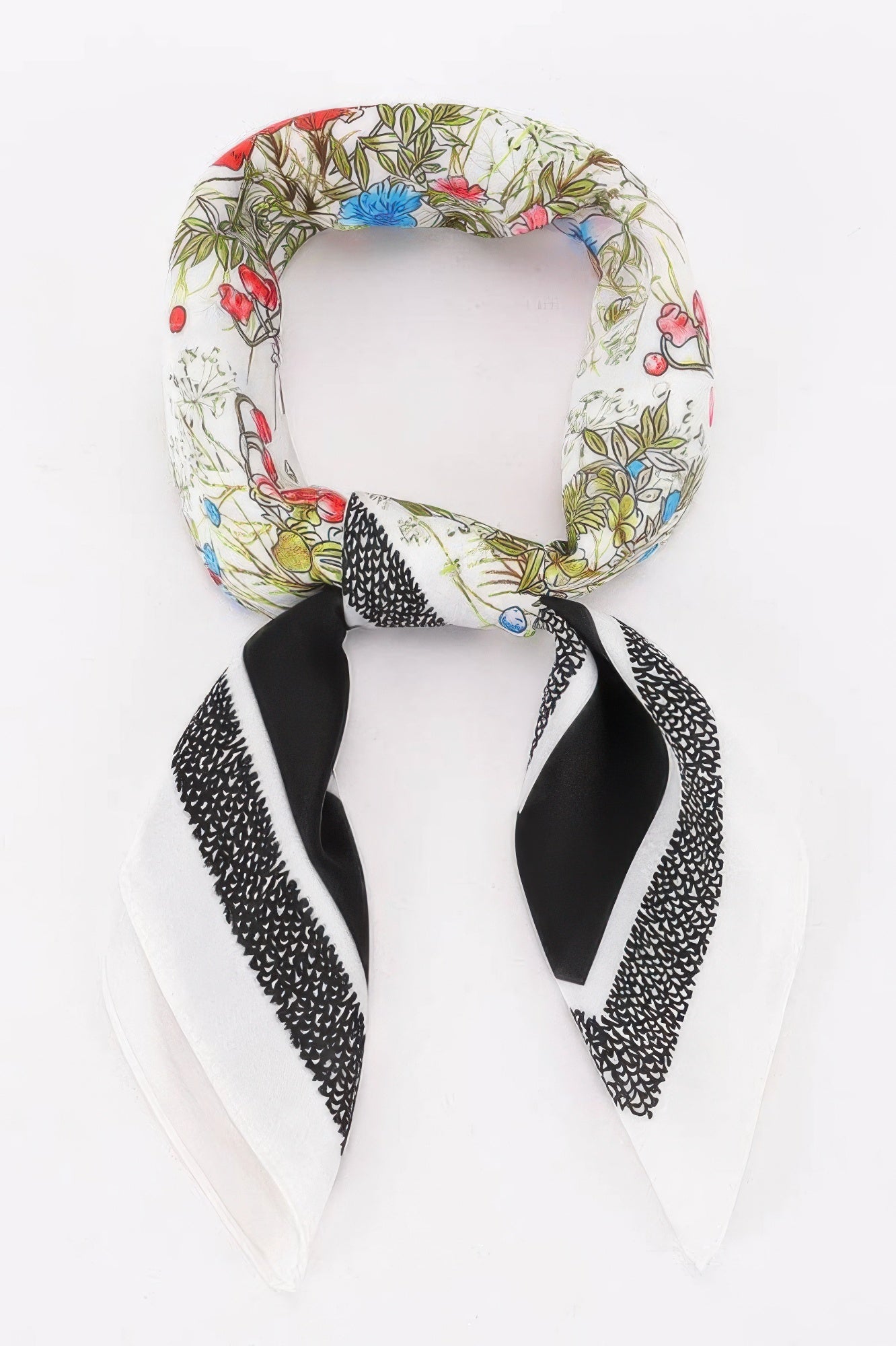 Multi Print Bandana Scarf for Women | Floral & Geometric Chic Lightweight Accessory - ZumBuys