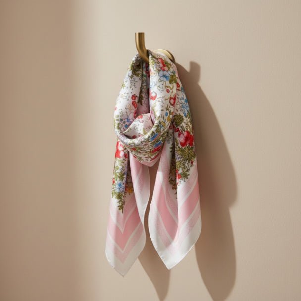 Multi Print Bandana Scarf for Women | Floral & Geometric Chic Lightweight Accessory - ZumBuys