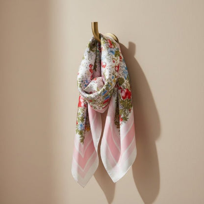 Multi Print Bandana Scarf for Women | Floral & Geometric Chic Lightweight Accessory - ZumBuys