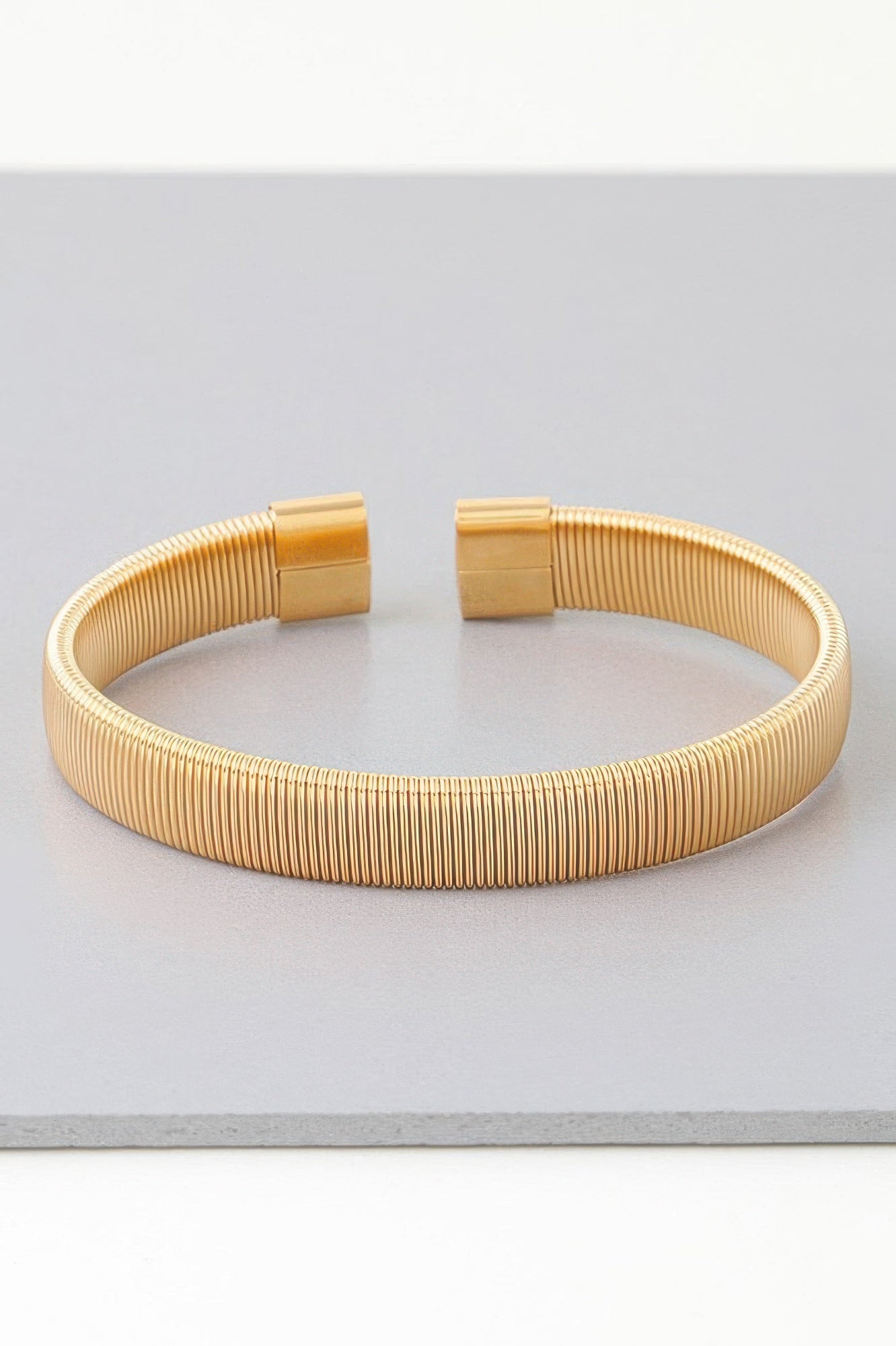 Multi Ribbed Cuff Bracelet - ZumBuys