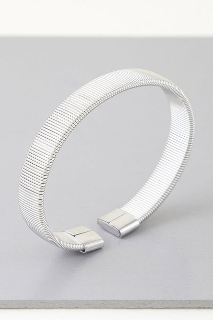 Multi Ribbed Cuff Bracelet - ZumBuys