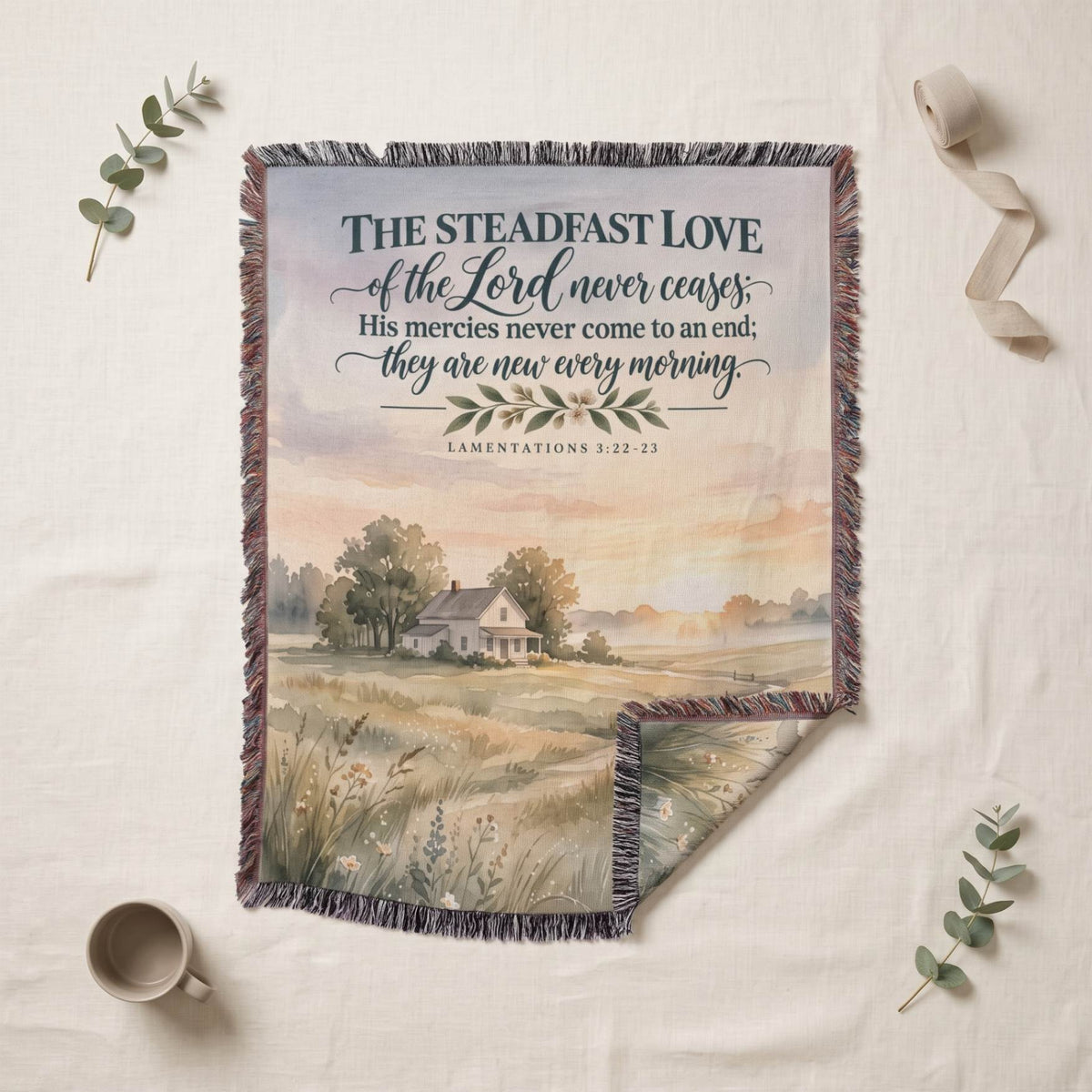 New Every Morning Woven Blanket - ZumBuys