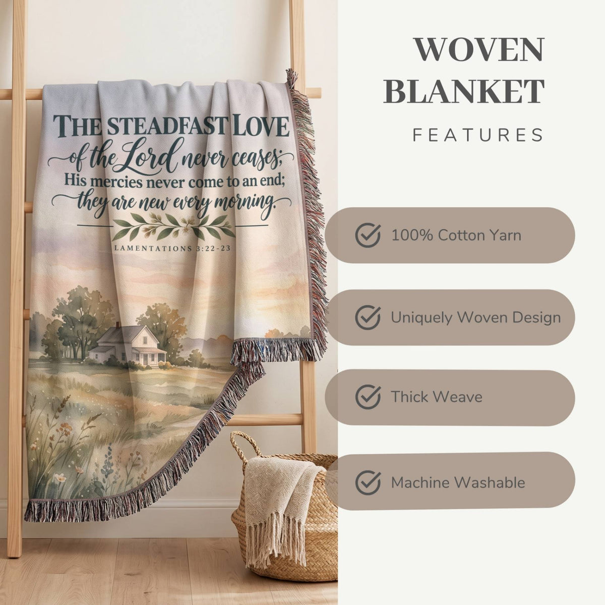 New Every Morning Woven Blanket - ZumBuys