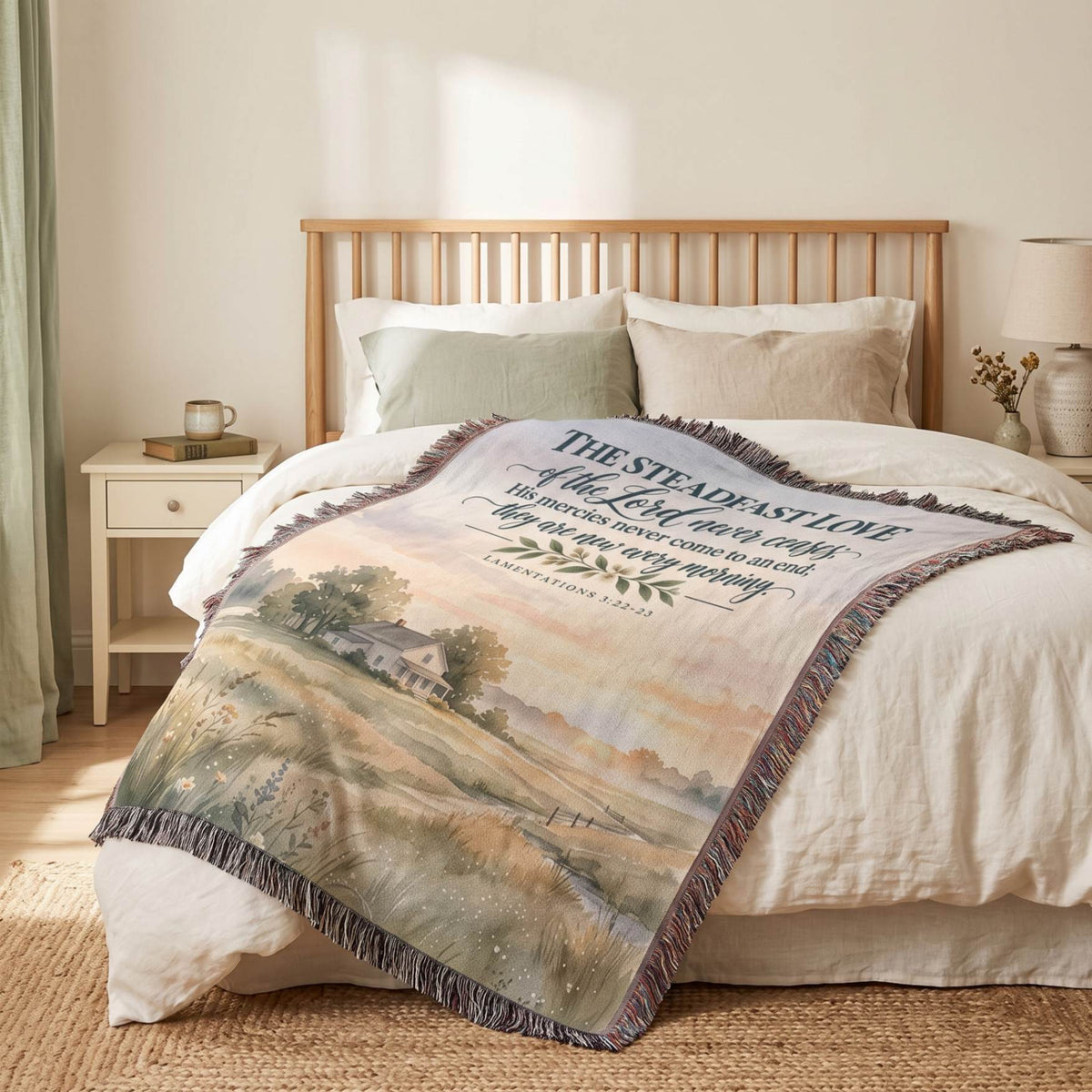 New Every Morning Woven Blanket - ZumBuys