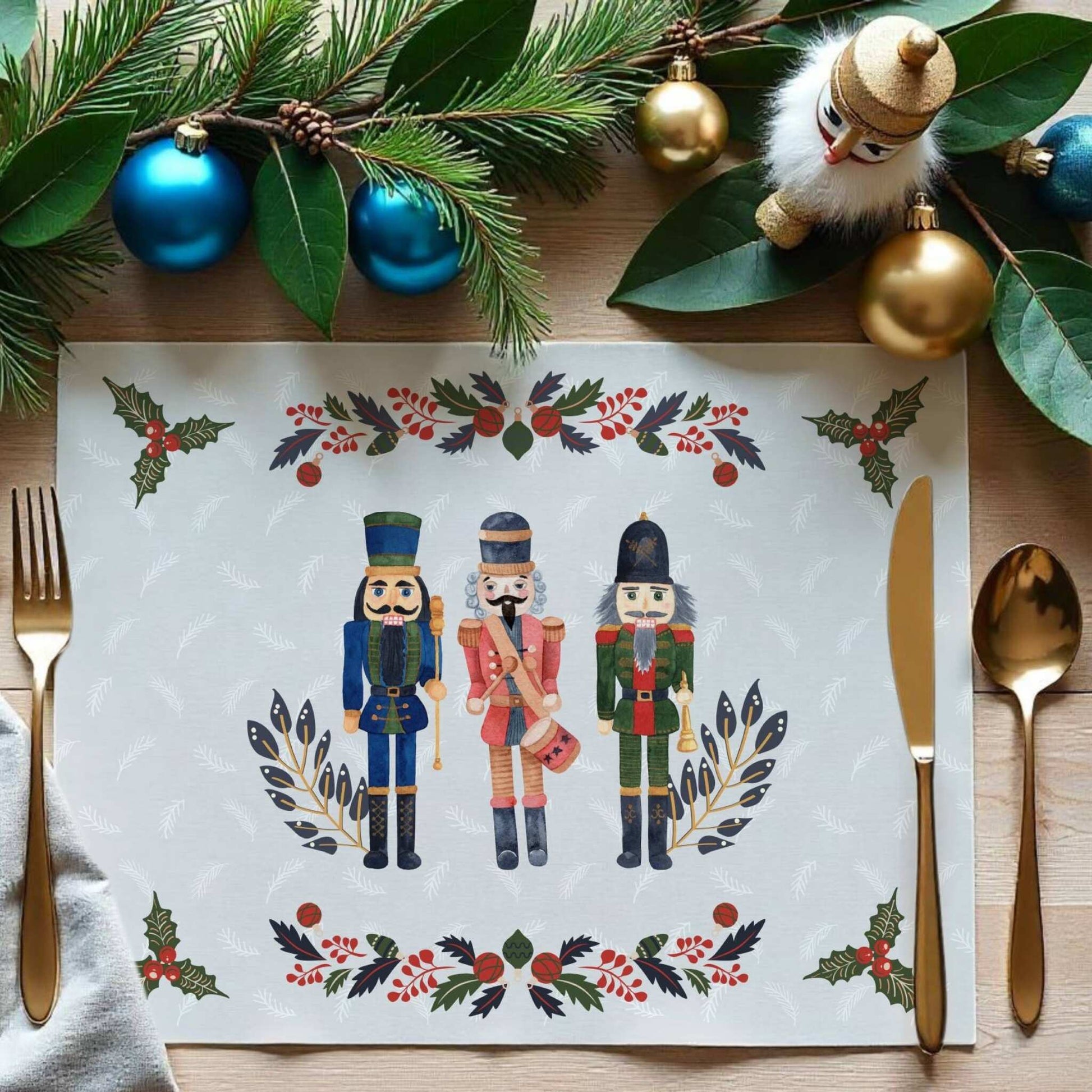 Nutcracker Cadence Placemat, 2pc - ZumBuys