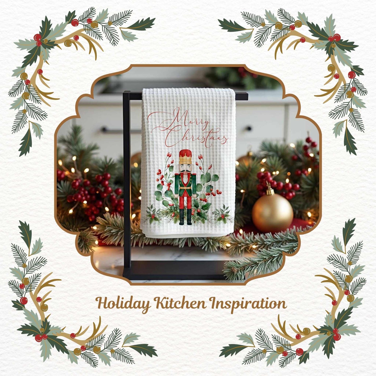 Nutcracker Cheer Dish Towels - ZumBuys