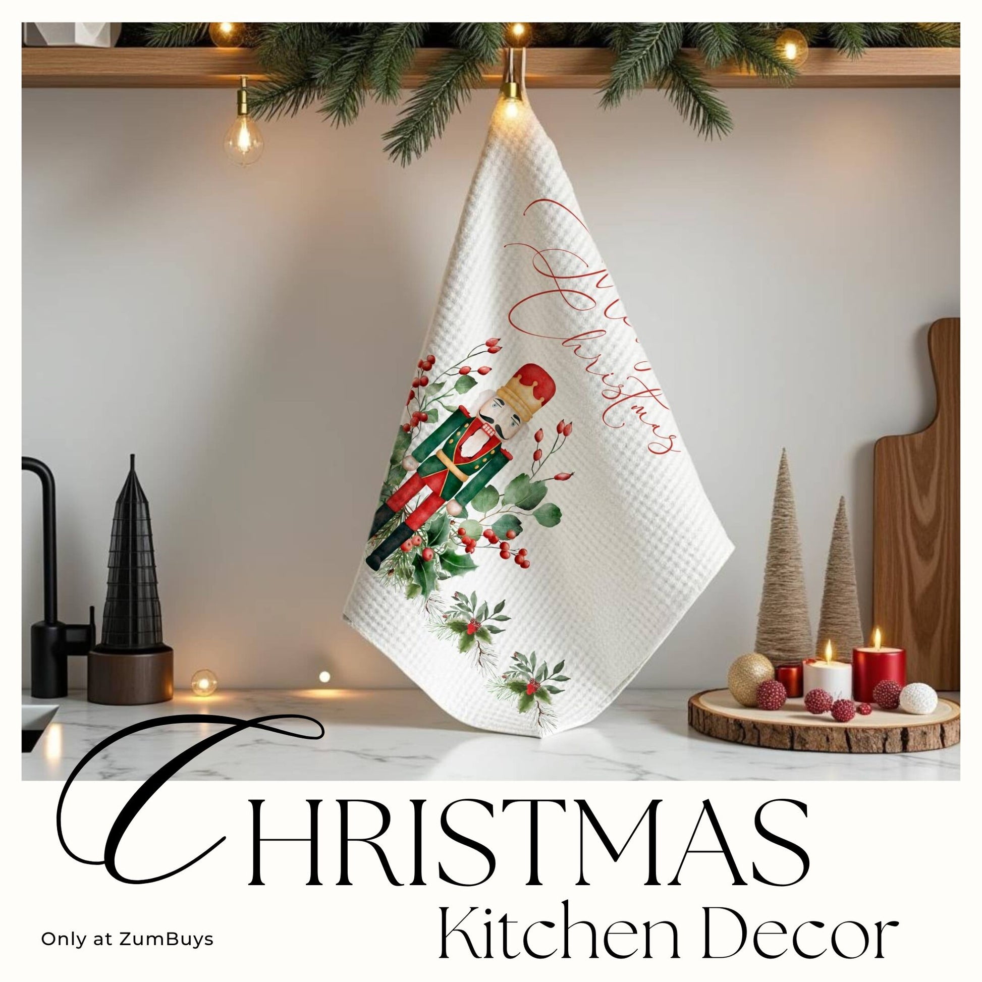 Nutcracker Cheer Dish Towels - ZumBuys