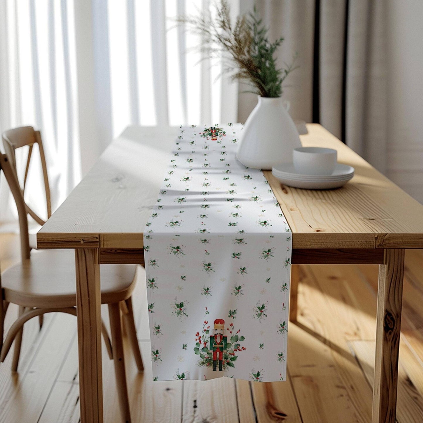 Nutcracker Cheer Table Runner (Cotton, Poly) - ZumBuys