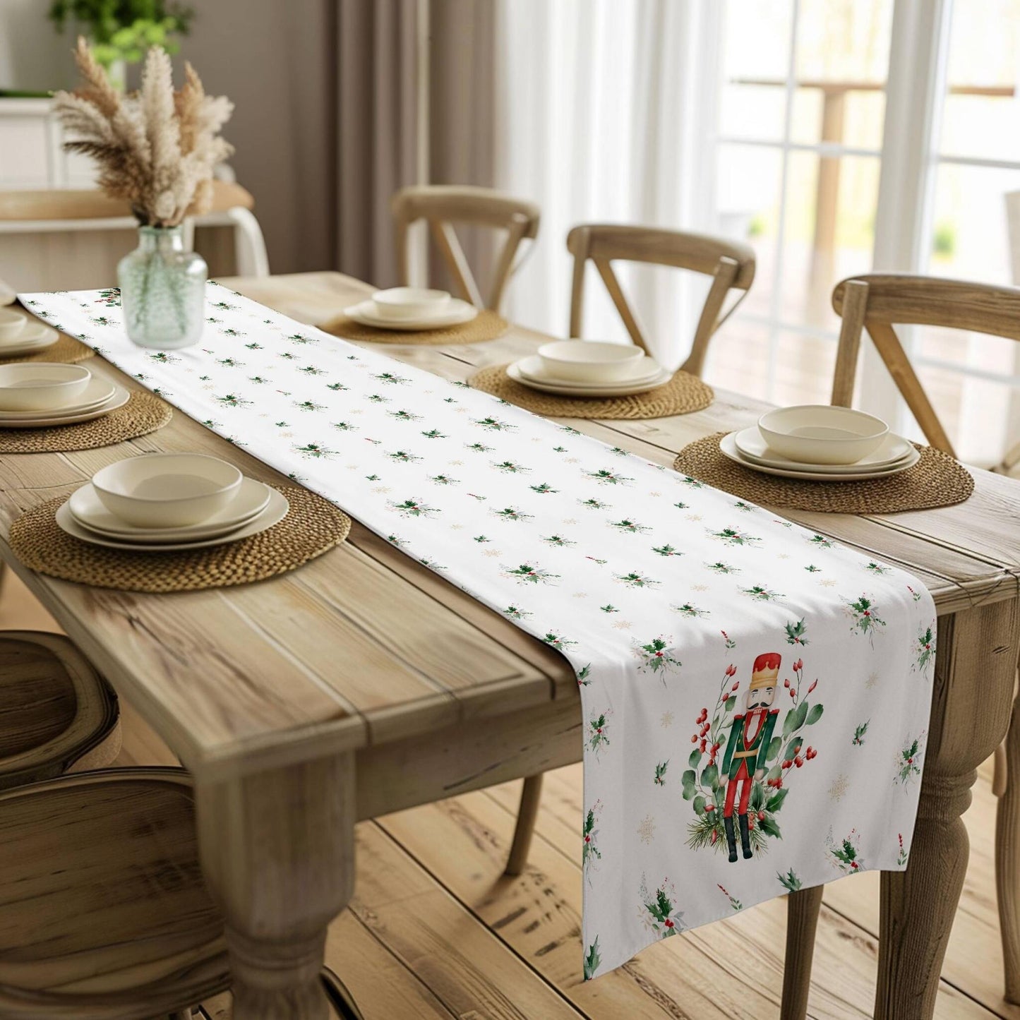 Nutcracker Cheer Table Runner (Cotton, Poly) - ZumBuys