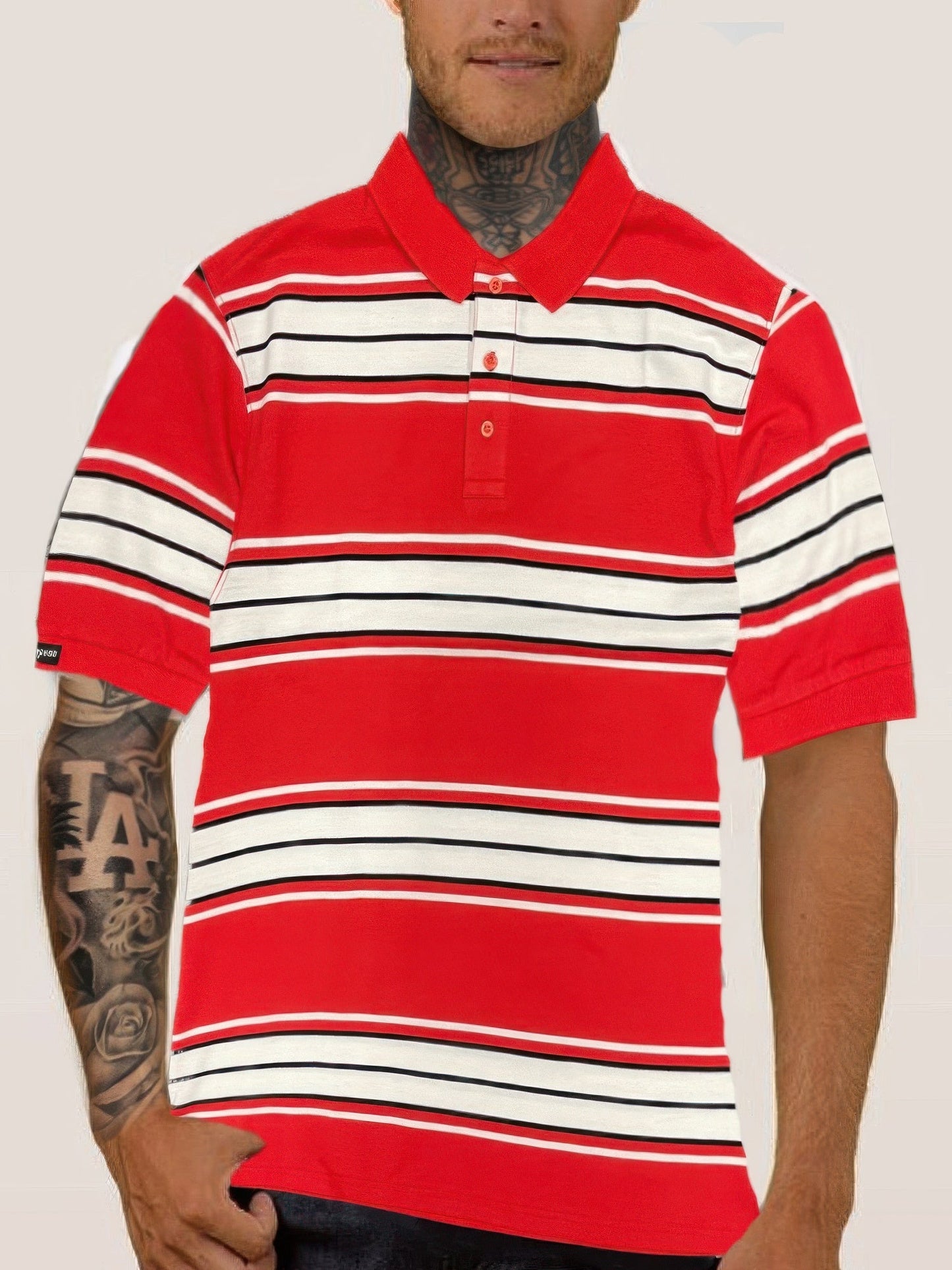 Old School Striped Pique Polo Shirt - ZumBuys