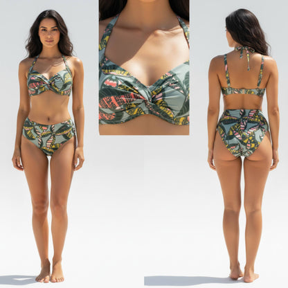 Olive Jungle Bikini Set - ZumBuys