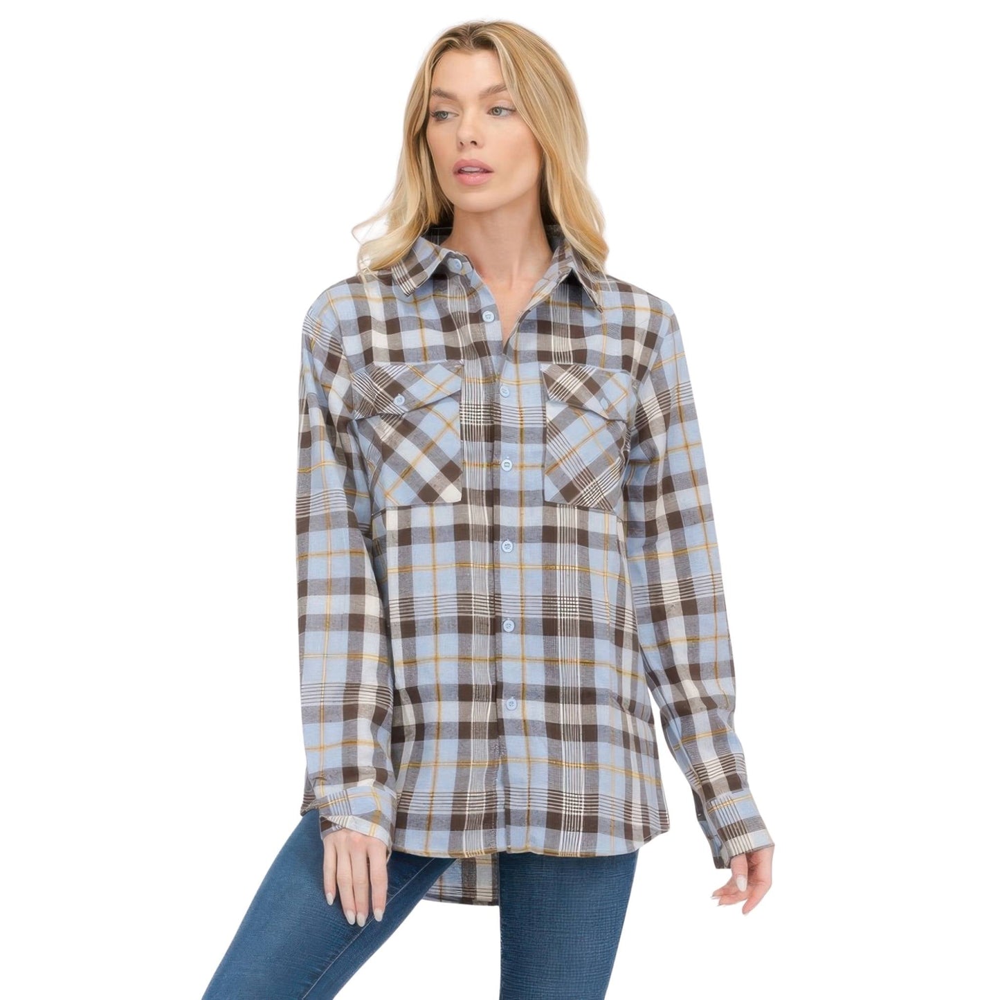 Oversized Plaid Flannel - ZumBuys