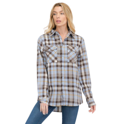 Oversized Plaid Flannel - ZumBuys