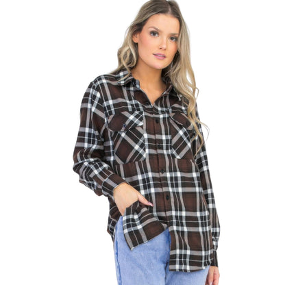 Oversized Plaid Flannel - ZumBuys