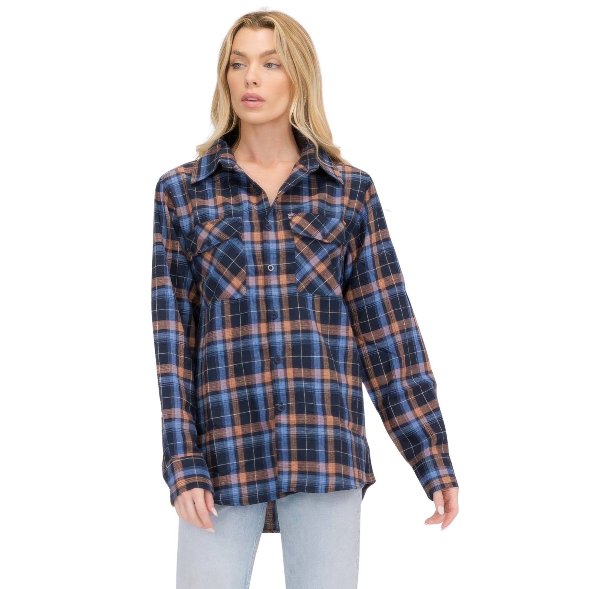Oversized Plaid Flannel - ZumBuys