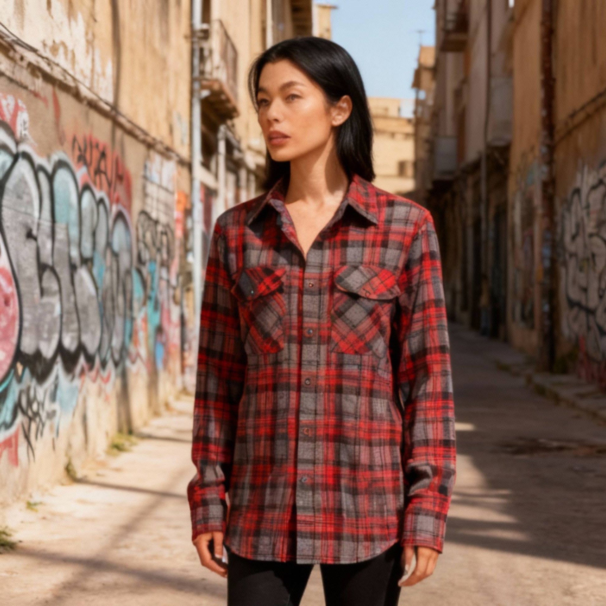 Oversized Plaid Flannel - ZumBuys