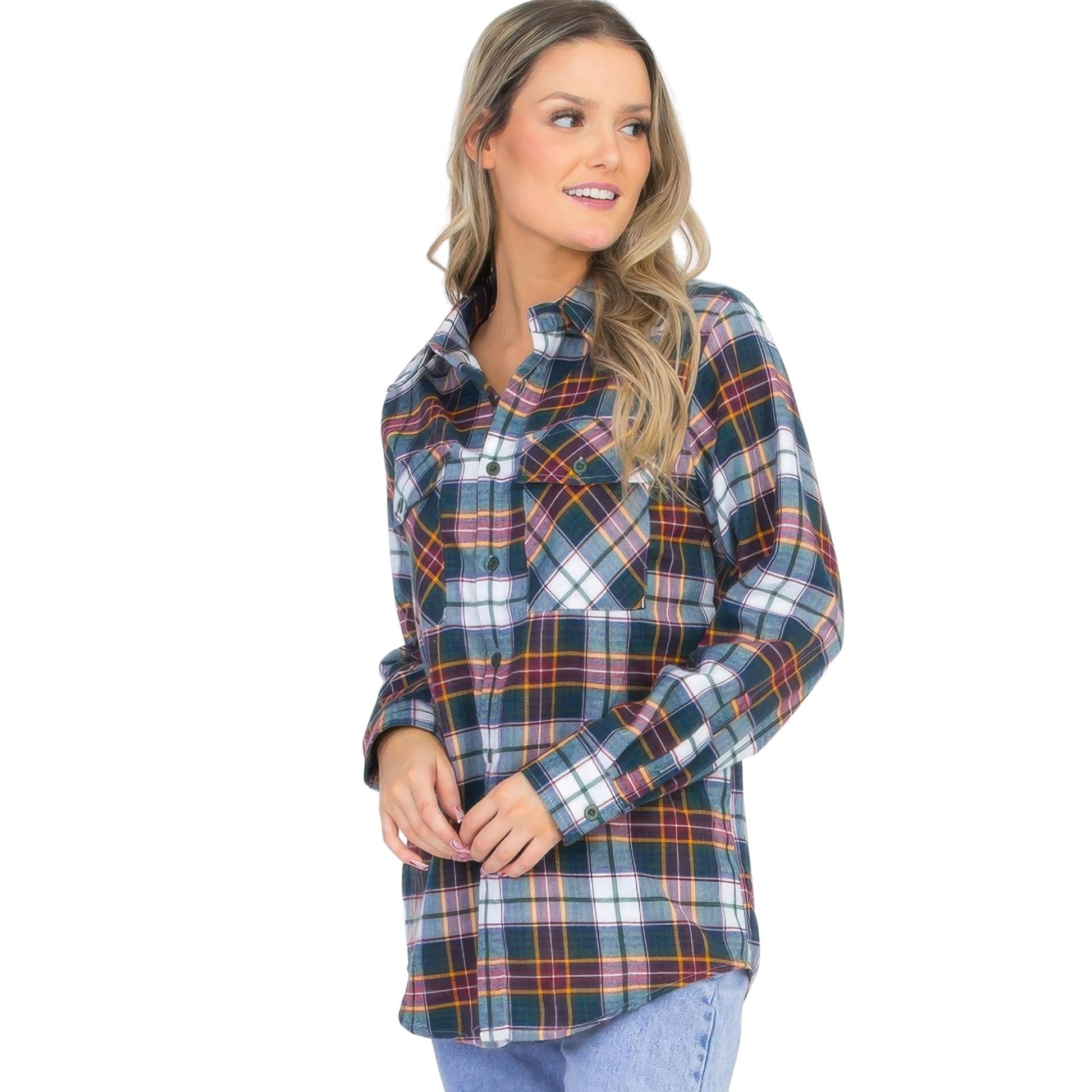 Oversized Plaid Flannel - ZumBuys