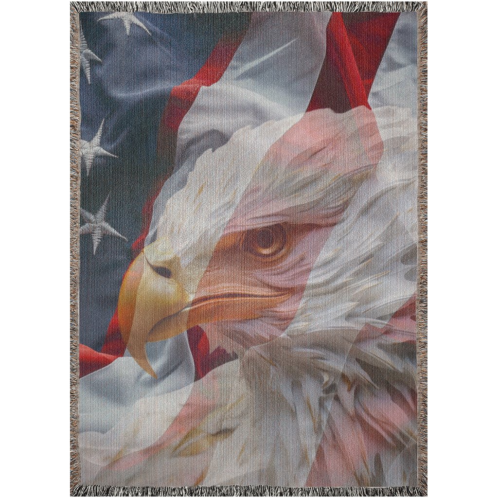 Patriotic Eagle Woven Blankets - ZumBuys