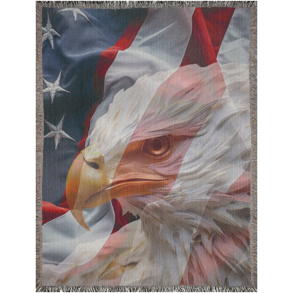 Patriotic Eagle Woven Blankets - ZumBuys