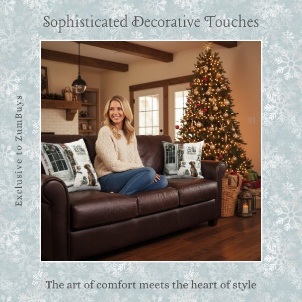 Paw - sitive Winter Friends Square Pillow Cover - ZumBuys