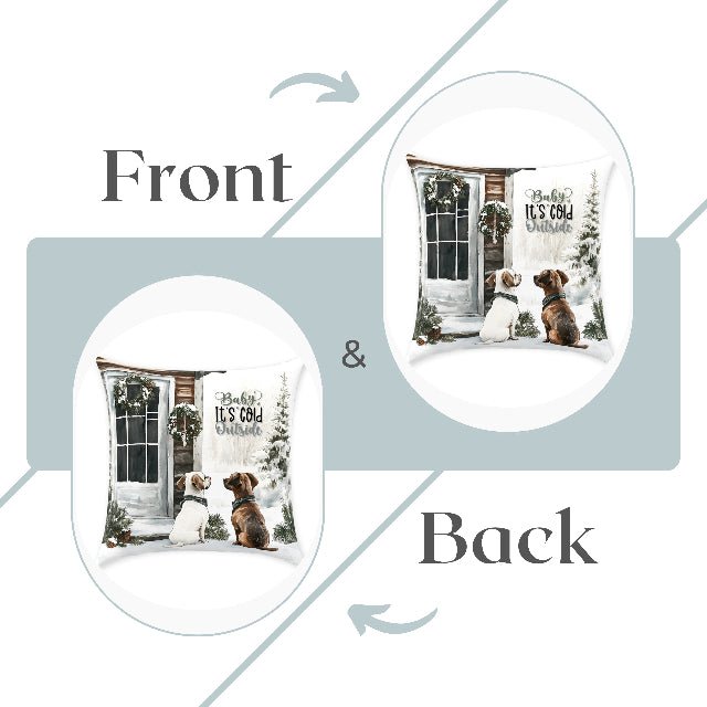 Paw - sitive Winter Friends Square Pillow - ZumBuys