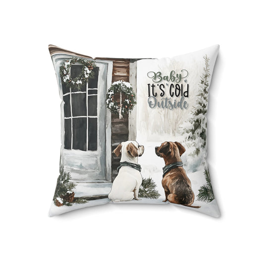 Paw - sitive Winter Friends Square Pillow - ZumBuys
