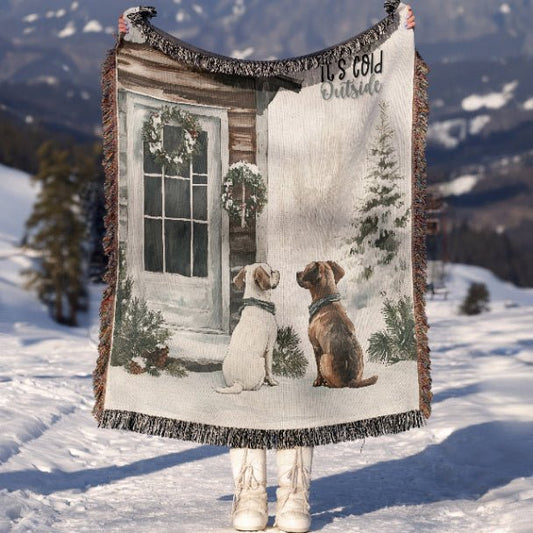 Paw - sitive Winter Friends Woven Blankets - ZumBuys