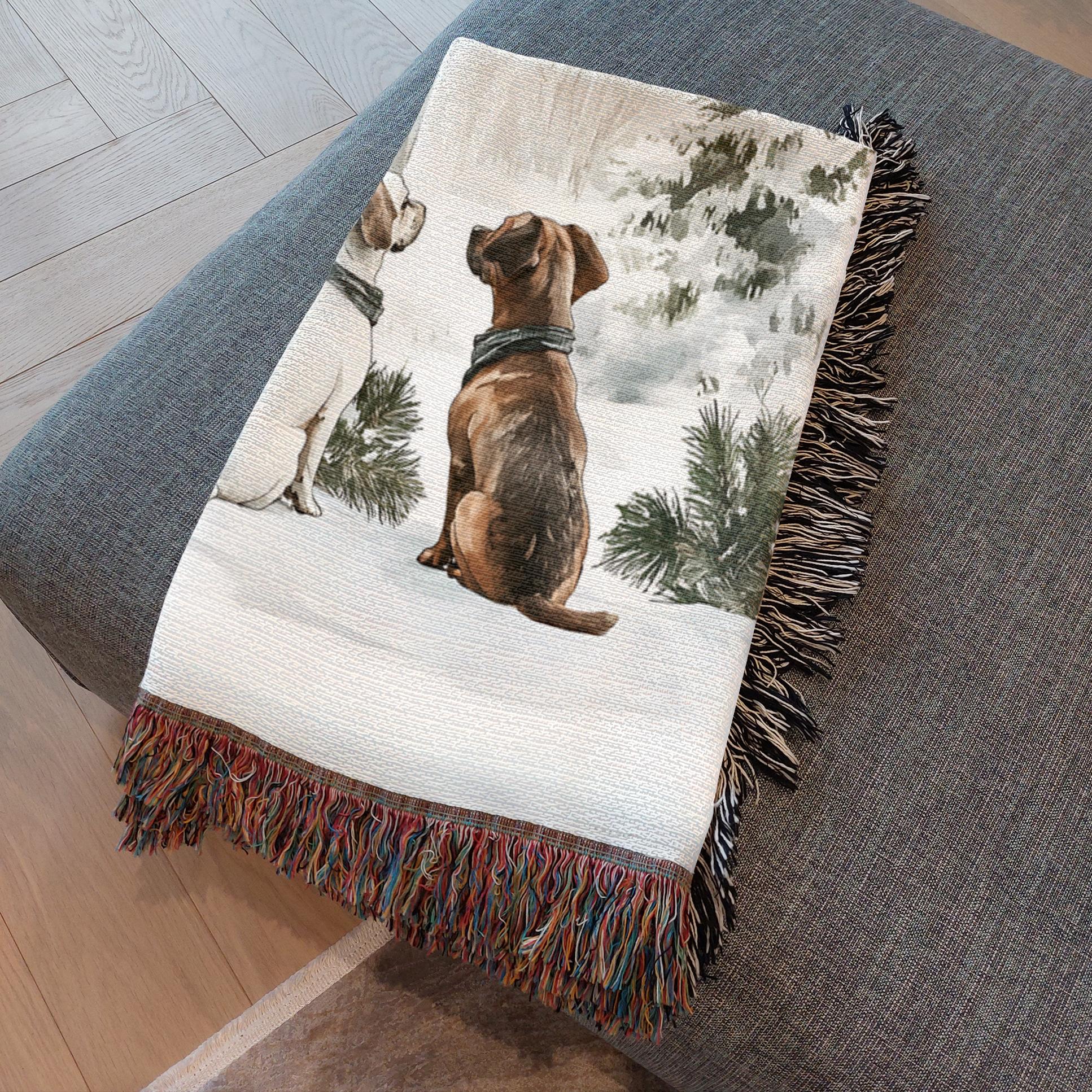 Paw - sitive Winter Friends Woven Blankets - ZumBuys