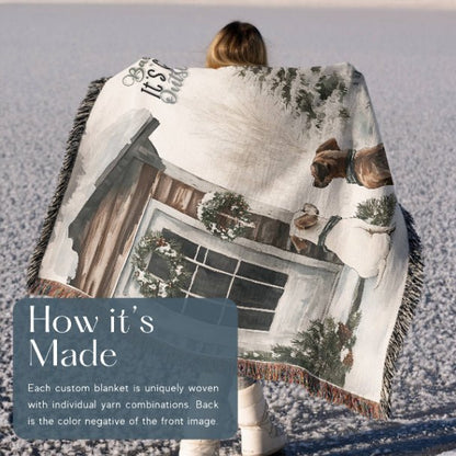 Paw - sitive Winter Friends Woven Blankets - ZumBuys