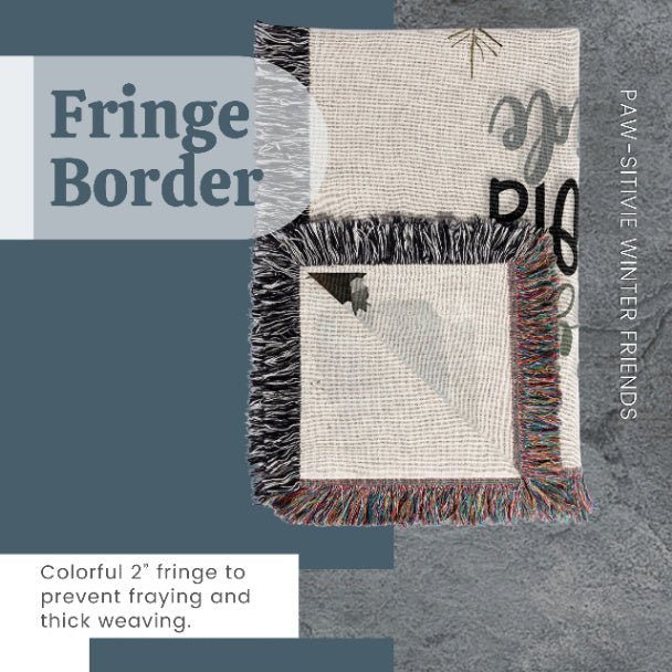 Paw - sitive Winter Friends Woven Blankets - ZumBuys