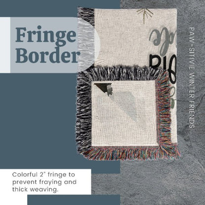 Paw - sitive Winter Friends Woven Blankets - ZumBuys