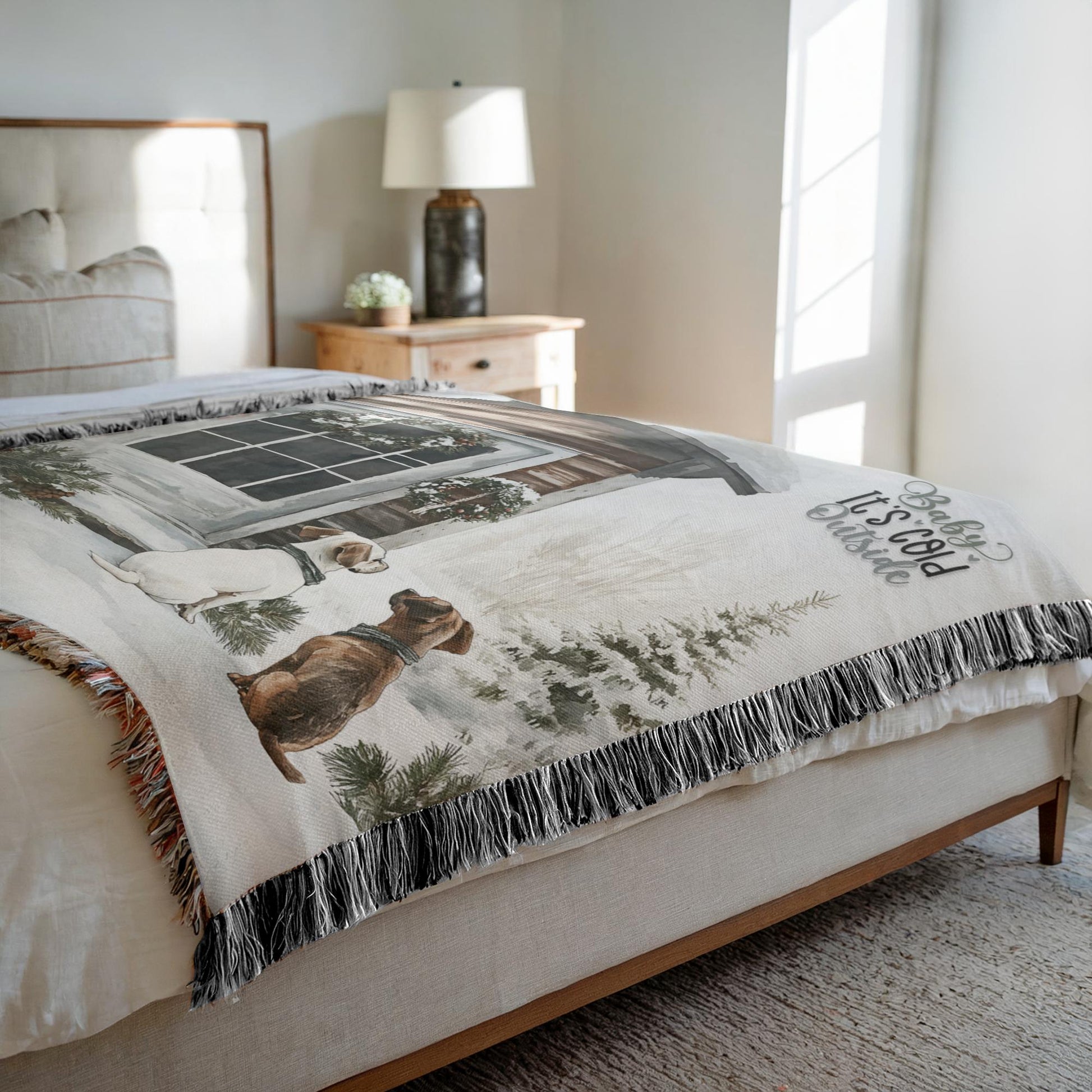 Paw - sitive Winter Friends Woven Blankets - ZumBuys