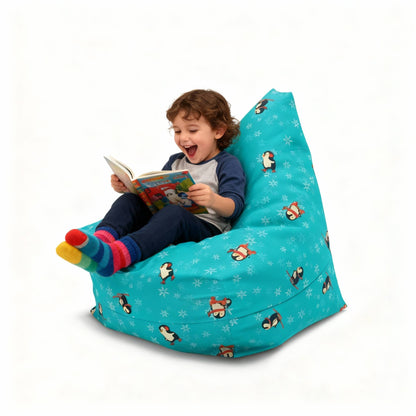 Penguins on Ice Bean Bag Chair Cover - ZumBuys
