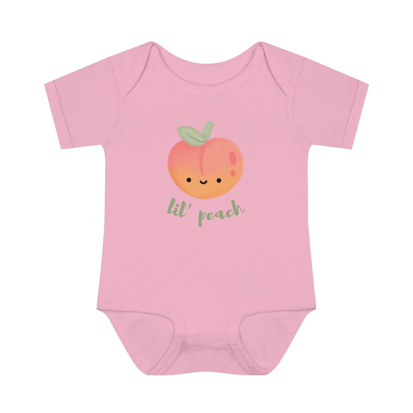 Petite Peach Infant Fine Jersey Bodysuit - ZumBuys