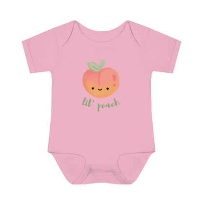 Petite Peach Infant Fine Jersey Bodysuit - ZumBuys