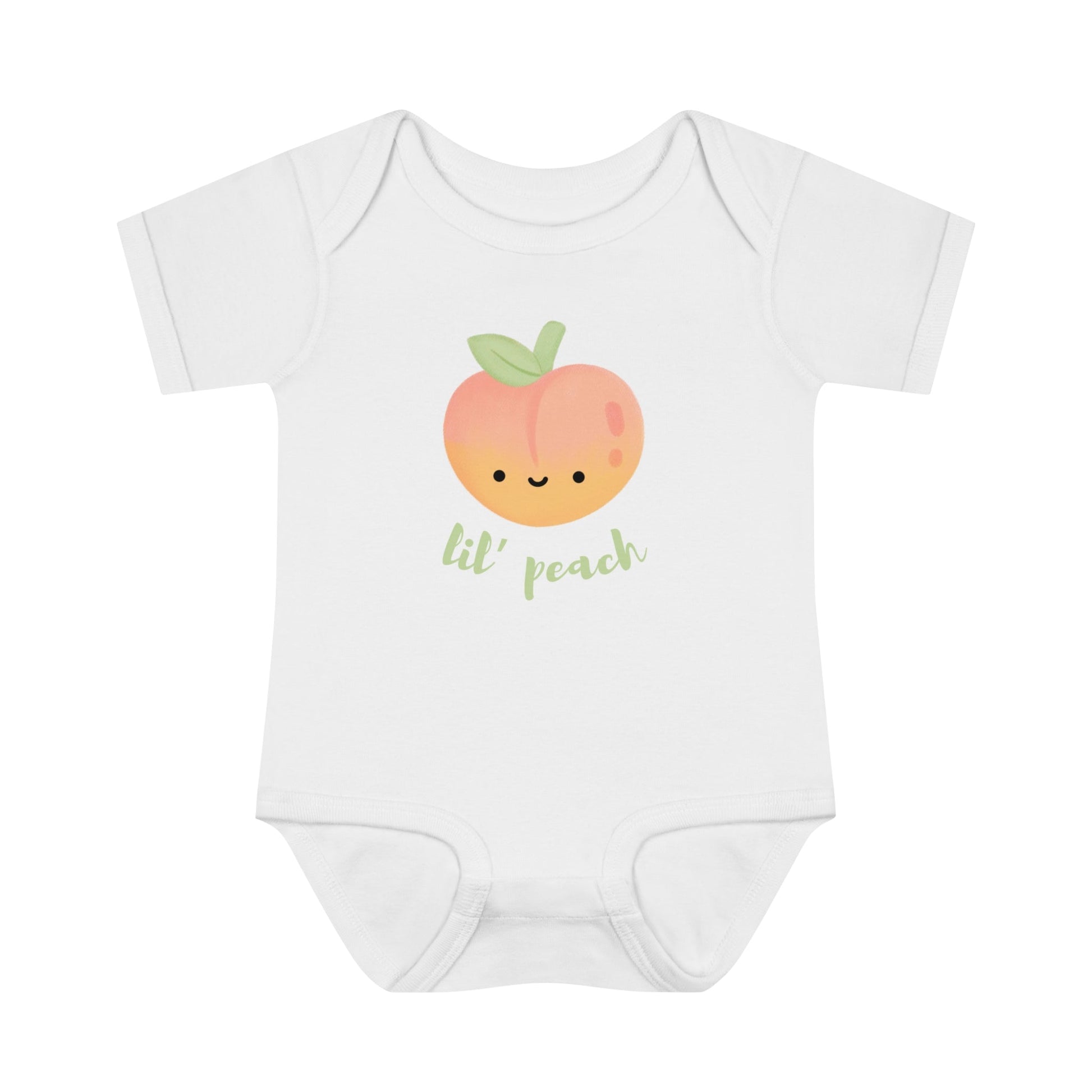 Petite Peach Infant Fine Jersey Bodysuit - ZumBuys