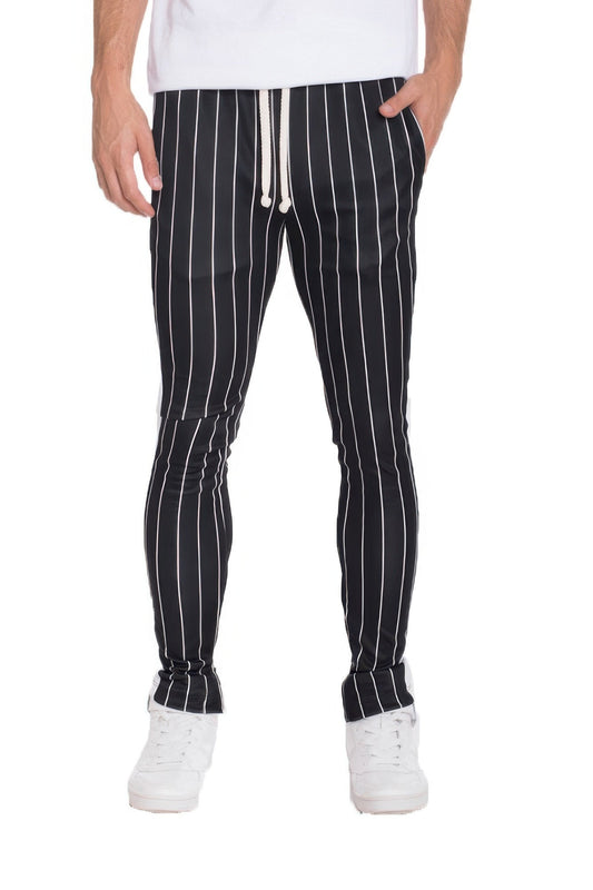Pin Stripe Track Pants - ZumBuys