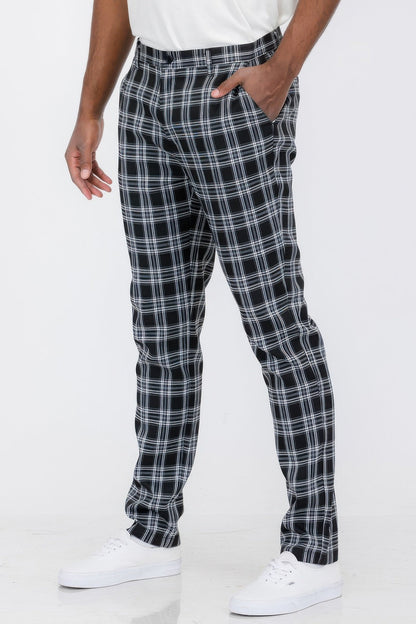 Plaid Trouser Pants - ZumBuys