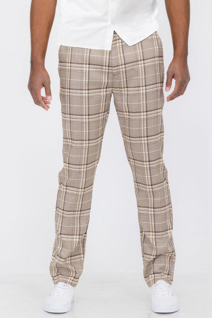 Plaid Trouser Pants - ZumBuys