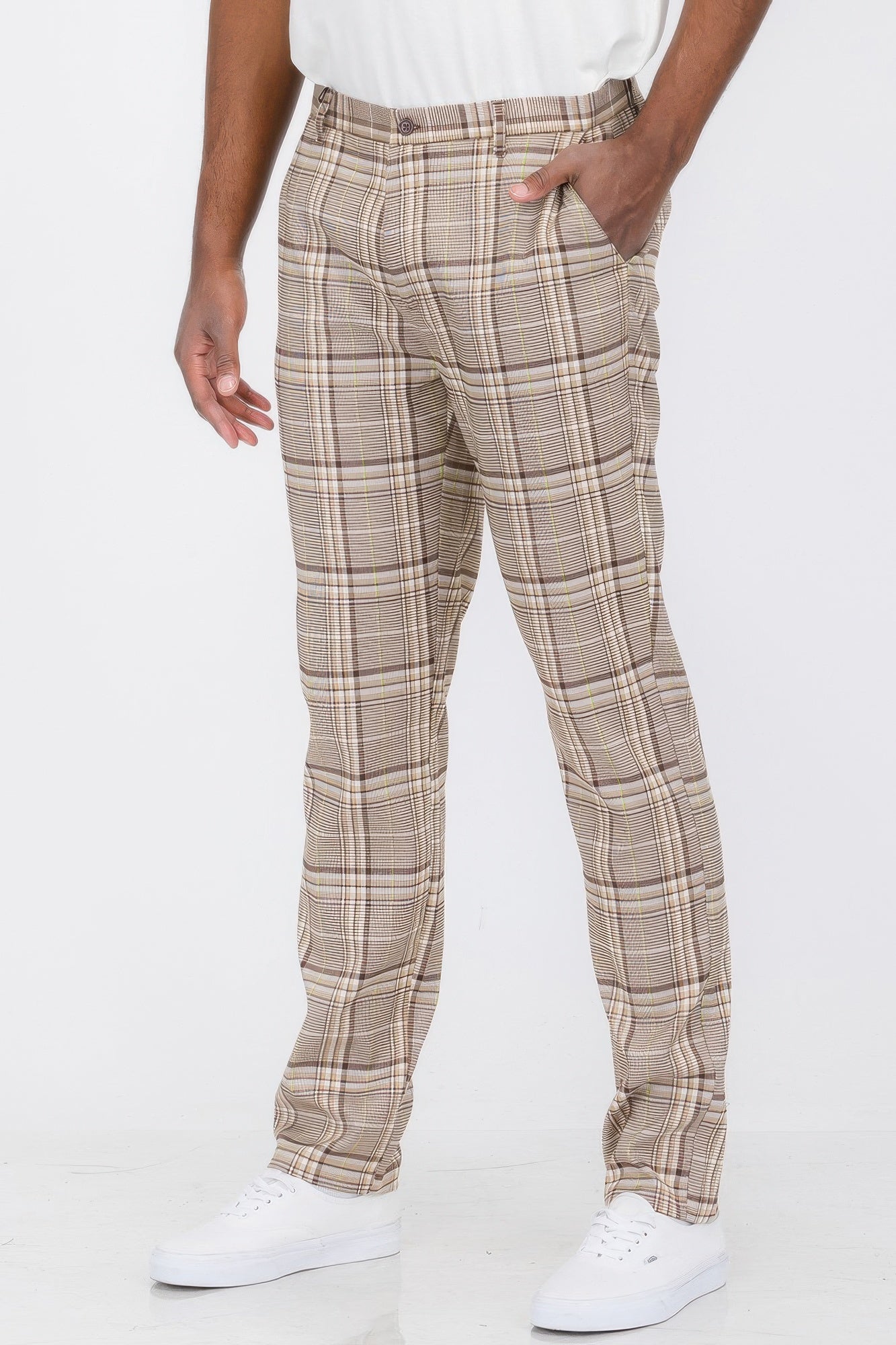Plaid Trouser Pants - ZumBuys