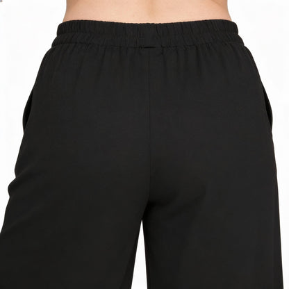 Plus Size Knit Linen Pleated Wide Leg Pants - ZumBuys