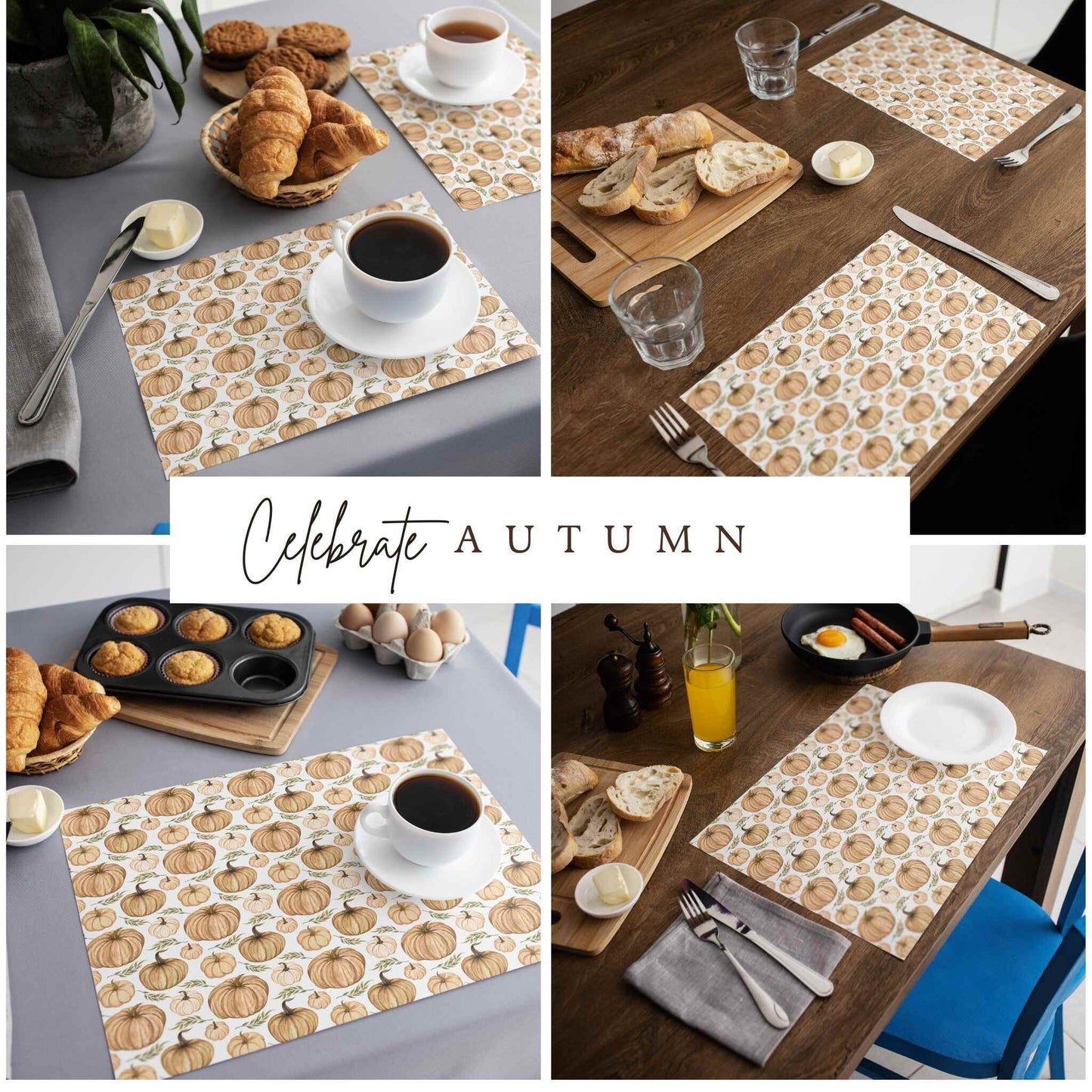 Pumpkin Bounty Placemat, 2pc - ZumBuys