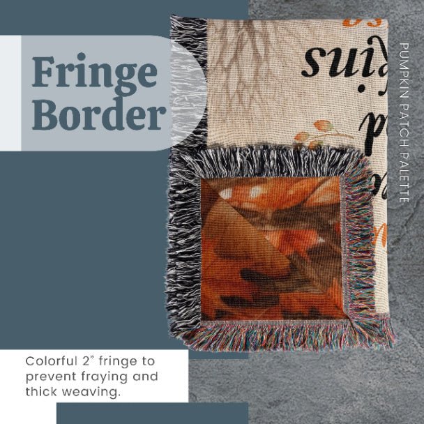 Pumpkin Patch Palette Woven Blankets - ZumBuys