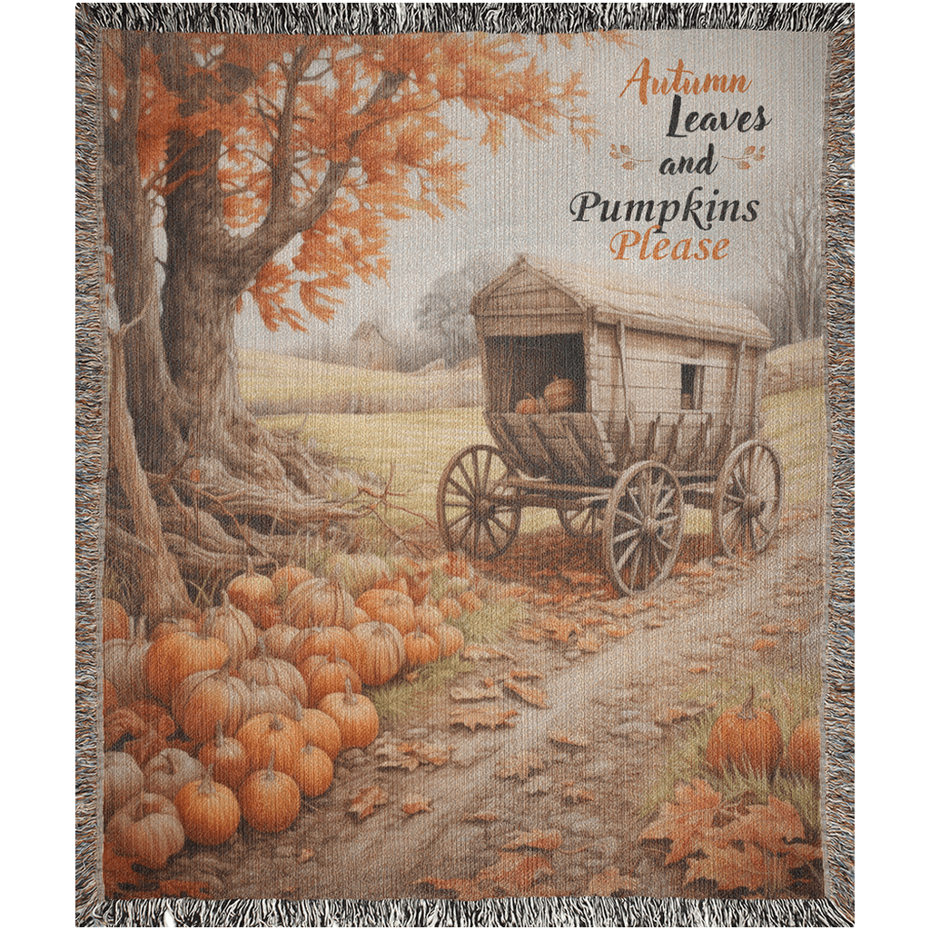 Pumpkin Patch Palette Woven Blankets - ZumBuys